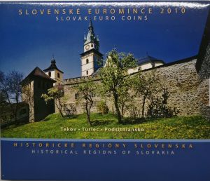 SLOVAKIA 2010 - EURO COIN SET BU - TEKOV, TURIEC,  PODSITNIANSKO  
